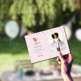 Cartão De Agradecimento Foto da Festa de aniversário do ginasta