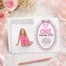 Foto de 1º Aniversário Coquette com Laço Rosa Fofo