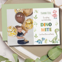 Foto de aniversário de Dino-mite