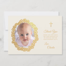 Foto de Batismo Coroa Floral Dourado Falso Marfim