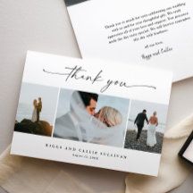 Foto de casamento com letra manuscrita elegante