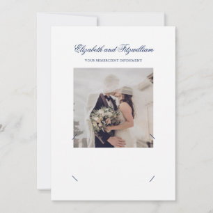 Cartão De Agradecimento Foto De Casamento De Swans De Amor Com Esquema Min