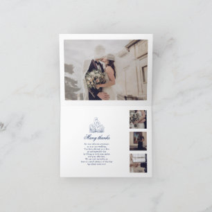 Cartão De Agradecimento Foto De Casamento De Swans De Amor Com Esquema Min