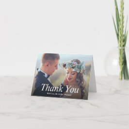 Cartão De Agradecimento Foto De Casamento Favorito Obrigado