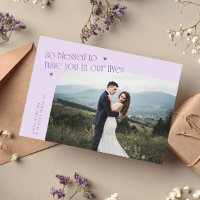 Foto de casamento lilás tão abençoada