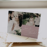 Cartão De Agradecimento Foto De Casamento Rosa De Charme Elegante Obrigado<br><div class="desc">Esta elegante foto de casamento rosa, graças a vocês, as cartas são perfeitas para um casamento simples. A design moderna minimalista apresenta uma caligrafia eterno cor-de-rosa e romântica com estilo de conto de fadas boêmico, perfeita para um casamento de primavera ou jardim de verão. Personalize a dentro dos seus agradecimentos...</div>