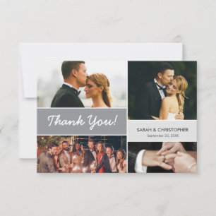 Cartão De Agradecimento Foto de Colagem de Cinzas de Mod Foto Fotografias 