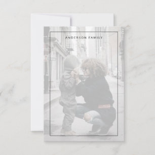 Cartão De Agradecimento Foto de família