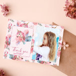 Cartão De Agradecimento Foto de Festa de aniversário do Unicorn Rainbow<br><div class="desc">Capturar e compartilhar memórias de gratidão com nosso Cartões de agradecimentos de Festa de aniversário do Unicórnio do Cute Unicórnio. Isto não é apenas um cartões de agradecimentos qualquer; é a porta para expressar apreciação com um toque de charme e magia. Quer estejam a agradecer aos convidados pela sua presença,...</div>
