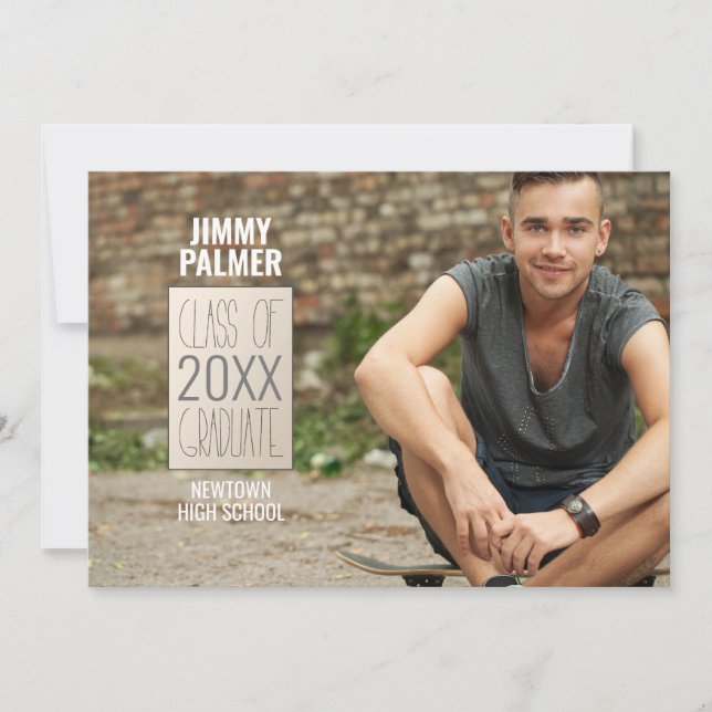 Cartão De Agradecimento Foto de Formando Urbano (Frente)