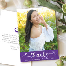 Foto de Formatura Roxa Moderno Chic Letra Script C