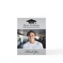 Foto de Graduação Personalizada Elegante Silver