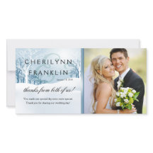 Foto de inverno de neve Obrigado azul de gelo