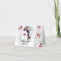 Foto do Casamento no inverno de Natal Obrigado