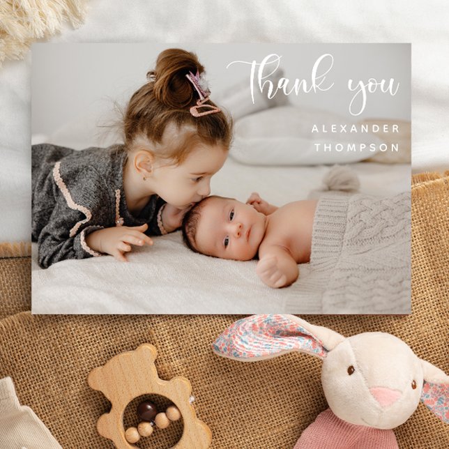 Cartão De Agradecimento Foto do Cheio Um para agradecer (Criador carregado)