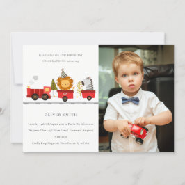 Cartão De Agradecimento Foto do comboio de animais bonitos, qualquer dia d