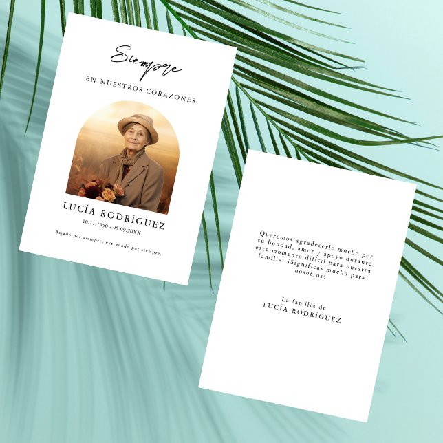 Cartão De Agradecimento Foto do Memorial do Funeral Espanhol (Criador carregado)