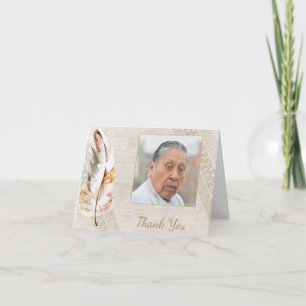Cartão De Agradecimento Foto do Memorial Nativo Americano Obrigado