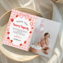 Foto do Primeiro Aniversário da Menina Morango Ber