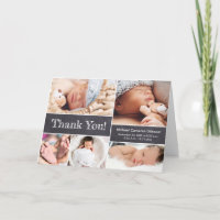 Foto do quadro.Collage Chá do Baby Boy Obrigado