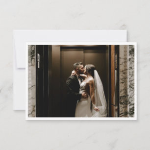 Cartão De Agradecimento Foto Elegante Mínima Obrigado