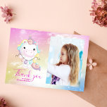 Cartão De Agradecimento Foto Festa de aniversário mágica do Unicórn Rainbo<br><div class="desc">Expresse sua gratidão com obrigados encantados usando nosso Cartões de agradecimentos de Festa de aniversário mágico do Unicórnio. Isto não é apenas um cartão; é o seu portal para agradecer aos seus convidados com um toque de capricho e charme. Quer você esteja expressando apreço pela sua presença, presentes, ou desejos...</div>