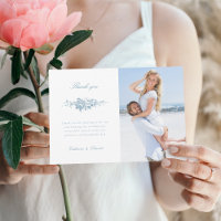 Foto Floral Clássica Azul e Branco