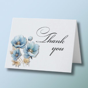 Cartão De Agradecimento Foto Floral Elegante A Qualquer Ano Aniversário