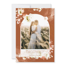 FOTO Floral Moderna Terracotta OBRIGADO