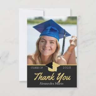 Cartão De Agradecimento Foto Moderna turma de formatura de 2022 Obrigado C