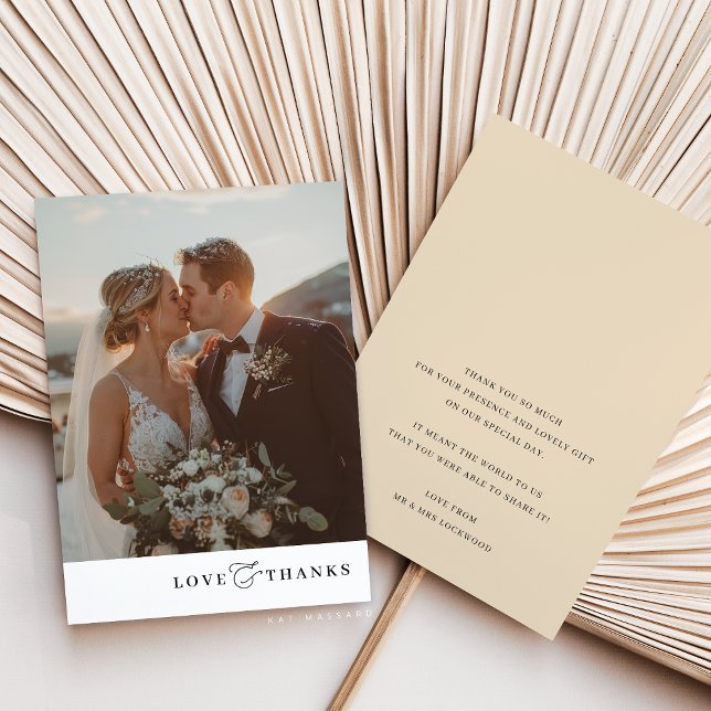 Cartão De Agradecimento FOTO OBRIGADO VOCÊ fotografa o moderno e elegante  (Criador carregado)