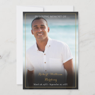 Cartão De Agradecimento Foto: Oração Memorial Funeral