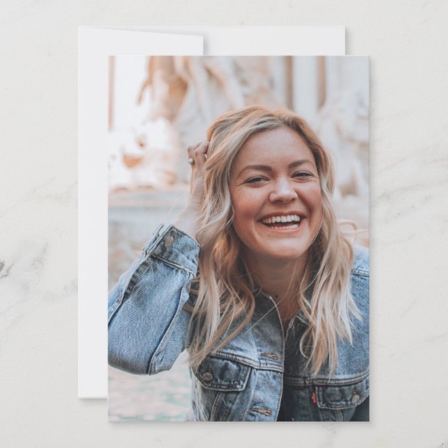 Cartão De Agradecimento Foto personalizada (Frente)