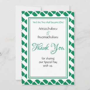 Cartão De Agradecimento Foto personalizada do NIGERIA FLAG