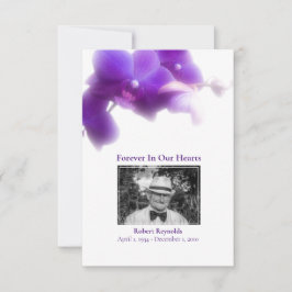 Cartão De Agradecimento Foto Simpatia Funeral Floral Obrigado