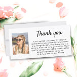 Cartão De Agradecimento Foto simples Aniversário<br><div class="desc">Simples Cartões de agradecimentos de Aniversário de Foto. Cartões de agradecimentos simples e moderno com foto e notas de agradecimento.</div>