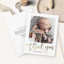 Foto Simples Moderna de 3 Fotografias para Bebê