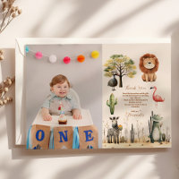 Foto Wild One Jungle Safari Boy 1rua
