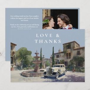 Cartão De Agradecimento Fotos de Casamento em Mansão Rural de Velha Fortun