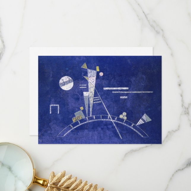 Cartão De Agradecimento Frágil por Wassily Kandinsky (Frente/Verso In Situ)