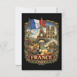 Cartão De Agradecimento France