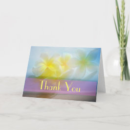 Cartão De Agradecimento Frangipani Obrigado