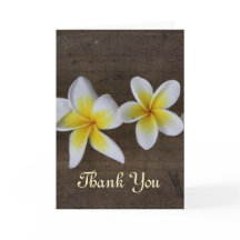 Frangipani Wedding Thank You cards