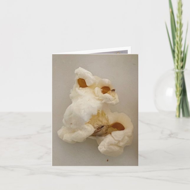 Cartão De Agradecimento Frank, O 🍿 De Pipoca Com Um Nariz Grande (Frente)