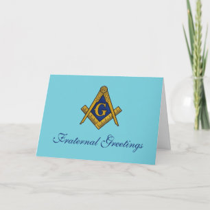 Cartão De Agradecimento Fraternidades Saudações Freemason Masonic Birthday