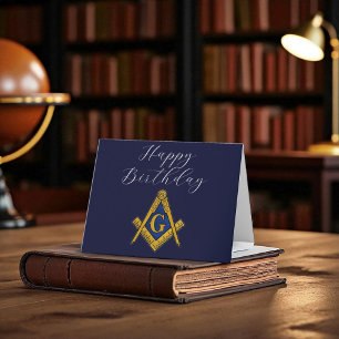Cartão De Agradecimento Freemason Masonic Mason Freemason Birthday