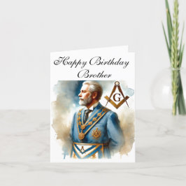 Cartão De Agradecimento Freemason Masonic Mason Freemason Birthday