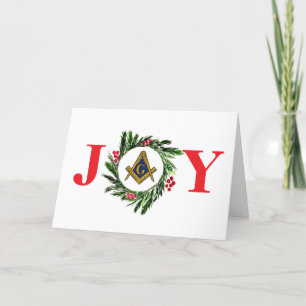 Cartão De Agradecimento Freemason Masonic Mason Freemason Christmas