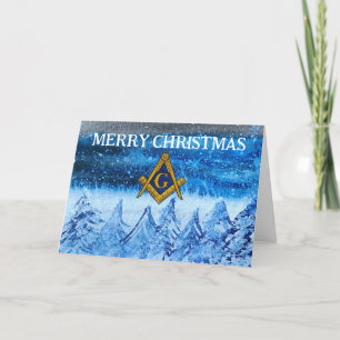 Cartão De Agradecimento Freemason Masonic Mason Freemason Christmas