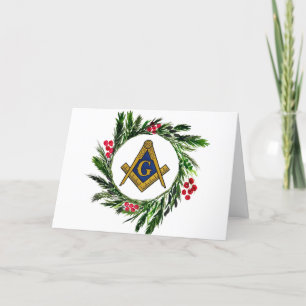 Cartão De Agradecimento Freemason Masonic Mason Freemason Christmas
